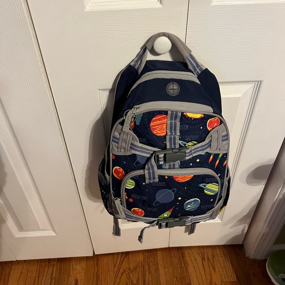 PBK Mackenzie Navy Solar System Glow-in-the-Dark Small Backpack